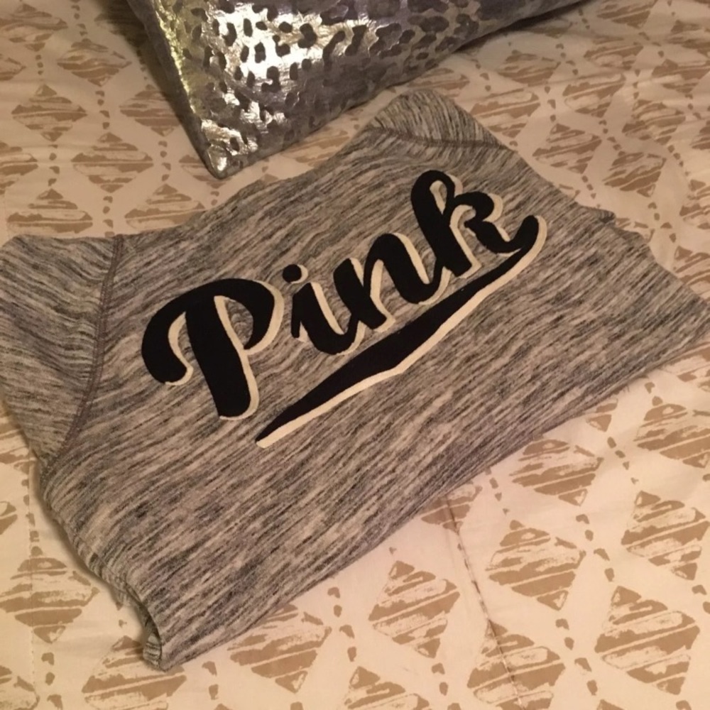 EUC-VS Pink Embroidered Logo Sweatshirt